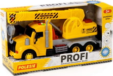 Polesie 86600 'Profi' Kranbil Med Drivning, Gul, Ljus, Ljud I Låda