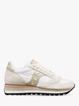 Saucony Jazz Triple Leather Trainers, White/Gold