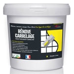 Enduit carrelage salle de bain cuisine mural et sol recouvre et rénove faïence masquage - RENOVE CARRELAGE Lune Offre Spéciale : 5 x 20KG