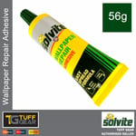 Solvite Wallpaper Repair Adhesive Standard Tube 56g Paste for Fixing Tears Seams