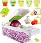 8 in 1 Vegetable Chopper Salad Fruit Mandolin Slicer Food Dicer Cutter Peeler UK