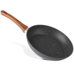 nuovva Induction Hob Frying Pan Set, Non Stick Chef's Pan – Kitchen Marble Wok Pan Cookware – 18cm