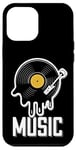 Coque pour iPhone 12 Pro Max Musique Disque Vinyle Tenue Rétro Pour Musiciens Et Concerts