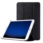 subtel® Étui avec Stand intégré pour Tablette Samsung Galaxy Tab S2 9.7 (SM-T810 / SM-T813 / SM-T815 / SM-T819) - Cuir synthétique, Couleur Noir Housse Pochette bookstyle Case avec Protection 360°