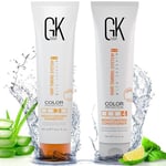 GK HAIR Global Keratin Moisturizing Shampoo and Conditioner Sets Duo (3.4 Fl Oz/100ml) for Color Treated Hair Daily Use Cleansing Dry to Normal Sulfate Paraben-Free - All Hair Types for Men and Women