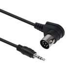 3.5mm à 8Pin DIN 90°Angle Câble Adaptateur TRS 1/8 stéréo mâle à 8Pin DIN stéréo convertisseur cable 8 Pin Din MIDI Câble, pour musique électronique Instrument sonorisation, 1,8m/5.9.[G1046]