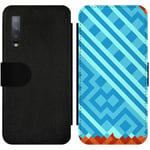 Samsung Galaxy A7 (2018) Wallet Slim Case Ancient Game Tile