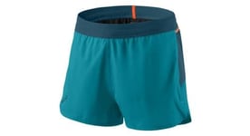 Short dynafit vert bleu femme