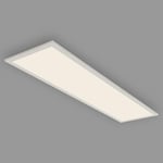 Briloner Leuchten Plafonnier LED rectangulaire avec détecteur de mouvement & capteur de lumière de jour installés – Panneau LED 38 W – Idéal pour bureau, atelier ou salon, Blanc