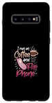 Coque pour Galaxy S10+ Coffee Addict Latte Lovers 90S Téléphone portable vintage à clapet