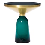 ClassiCon - Bell Side Table Mässing/Emerald Green - Småbord & sidebord - Sebastian Herkner - Grønn - Glass/Metall