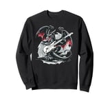 Cool Guitarist Costume for Dragons and electric Guitar Fans Sweatshirt