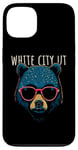 Coque pour iPhone 13 White City Utah USA Cool Bear Lunettes de soleil