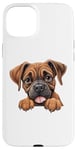 Coque pour iPhone 15 Plus Boxer mignon pour homme et femme