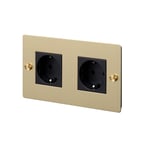 Buster + Punch - EU 2G Socket Schuko Type F Brass - Gull