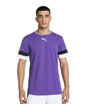 PUMA Men's Football Teamrise Jersey Purple Black White Size XXL T-Shirt White XXL EU