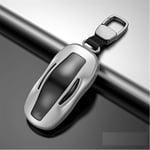 Aluminium Alloy TPU Car Remote Key Case Fob Key Cover ，For Tesla Model S Model 3