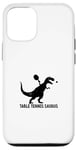 Coque pour iPhone 12/12 Pro Tennis de table Saurus drôle dinosaure