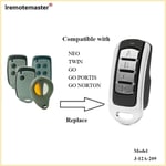 Télécommande multifréquence pour porte de garage,280-868MHz,compatible avec JCM NEO,TWIN,GO,Partners,Rolling Code Gate Transmitter