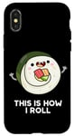 Coque pour iPhone X/XS Voici comment je lance un jeu de mots à sushi amusant