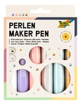 folia 36029 - Perlen Maker Pen, 6 Crayons à Perles de 30 ML pour des Points de Couleur en 3D sur Papier, Textile, Bois, céramique, après séchage, résistant à l'eau et Lavable à 30 degrés