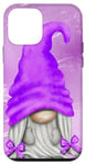 Coque pour iPhone 12 mini Purple Gnome Girl For Women Girls Gardener And Summer