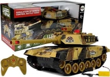 Lean Sport Large Tank Fjernkontrollert R/C 2,4Ghz Lys Skytelyder Gult