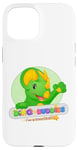 iPhone 15 Cute Dinosaur Trey the Triceratops Dino-Buddies Dino-Stars Case