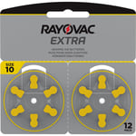 Rayovac Extra Hörapparatsbatterier 10 gul 12-pack