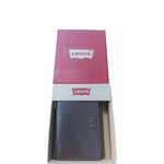 Levi's Men Brown Leather Fine Grain Trifold Wallet BNIB Levis Levi Belt Ring