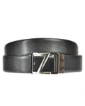 Ceinture d'aiguille ceinture réversible cuir ITALIE homme noir BWIDC1988B NER...