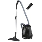 Hoover HE1 Home Aspirateur Traineau avec Sac Compact et Puissant HEZ107HM, Haute-Performance sur Sols Durs et Moquettes, Filtre EPA Lavable, Grande Capacité du Sac 2,5L, Accessoires embarqués