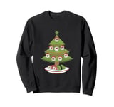 Funny Christmas Tree Love Sushi Tree Sushi Lover Sushi Memes Sweatshirt