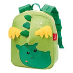 sigikid 24216 enfant garçon et fille, sac à dos dragon, vert/jaune