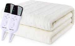 IHeroo Electric Blanket King Size, 87Wx2 High Power Fast Heat Up, Electric Under