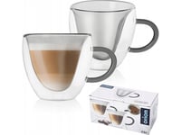 Orion Double Termoglas Med Dubbelvägg För Kaffe Och Te 280 Ml 2 St.