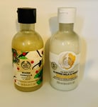 The Body Shop Warm Vanilla & Almond Milk Honey Shower Gel Cream Wash 250ml New