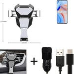 Car holder air vent mount for Oppo A32 cell phone mount