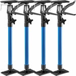 Helloshop26 - Lot de 4 étais de soutien télescopique de porte de 51 cm à 115 cm bleu