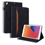 JIan Ying Case for iPad Air/Air 2 /iPad 9.7 (2017)/(2018) Slim Lightweight Business Elegant Protector Cover Black