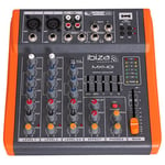 Ibiza MX401 4-Channel Music Mixer with USB/Effect/Equaliser