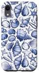 iPhone XR Coastal Beach Summer Ocean Seashell Blue Aesthetic Case