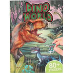 Dino World Stickerworld Puffy -klistermärkesbok