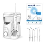 Waterpik Ultra Plus Water Flosser, 5 Tips, Advanced Pressure Control System, 10 Settings, Dental Plaque Removal Tool, White, WP-150UK