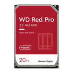 WD Red Pro 20TB NAS 3.5" Internal Hard Drive - 7200 RPM Class, SATA 6 Gb/s, CMR,