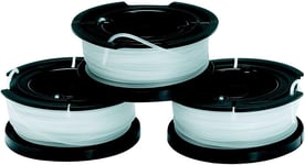 Lot de 3 Bobines de Rechange pour Coupe-Bordures - Bobine Reflex Plus à Déroulement Automatique - 3 x 10 m de Fil en Nylon Transparent et Résistant - Fil de 1,6 mm, A6485-XJ