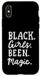 Coque pour iPhone X/XS Black Girls Been Magic Melanin Queens Femmes afro-américaines