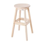 Tramontina Tabouret de Bar avec Repose-Pieds - Hauteur 70,8 cm - en pin certifié - Naturel