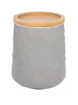 Catherine Lansfield Inga Storage Jar - Grey