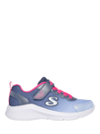 Skechers Kids' Sole Swifters Walk Trainers, Navy/Hot Pink